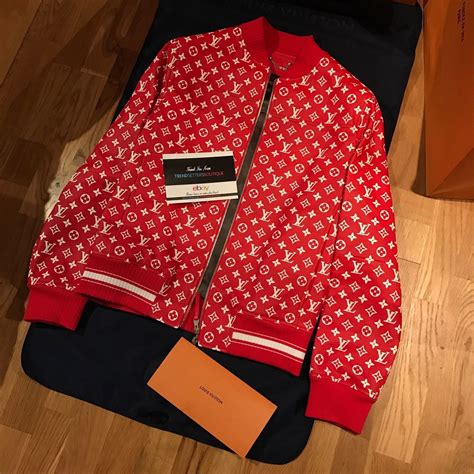 fake supreme louis vuitton jacket fur|louis vuitton x supreme cartera.